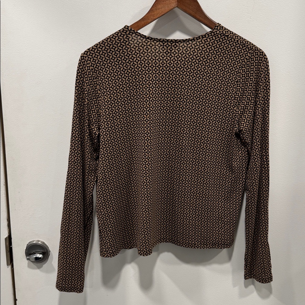 J. Jill Black and Tan Open-Front Cardigan - Picture 7 of 9
